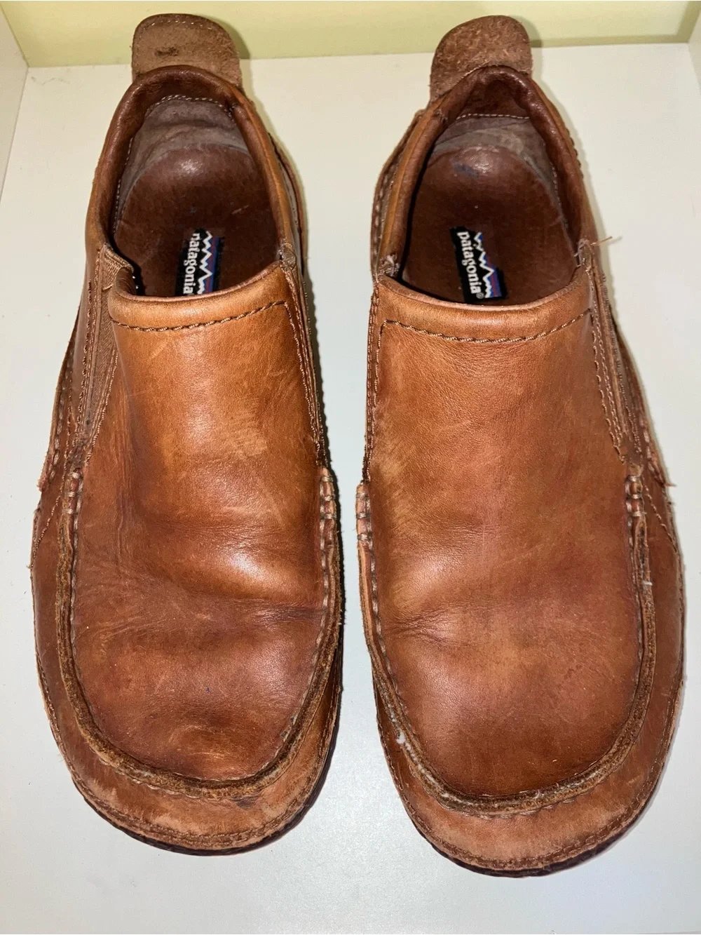 Patagonia Mens Carrdon leather loafer moccasin shoes size 8
